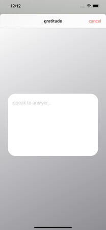 gratitude journal in speech form